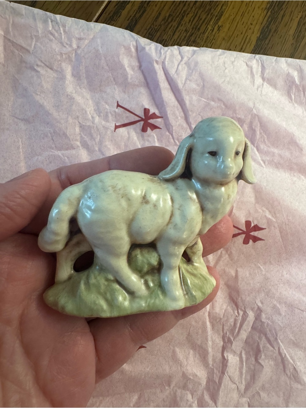 Vintage handmade nativity set piece